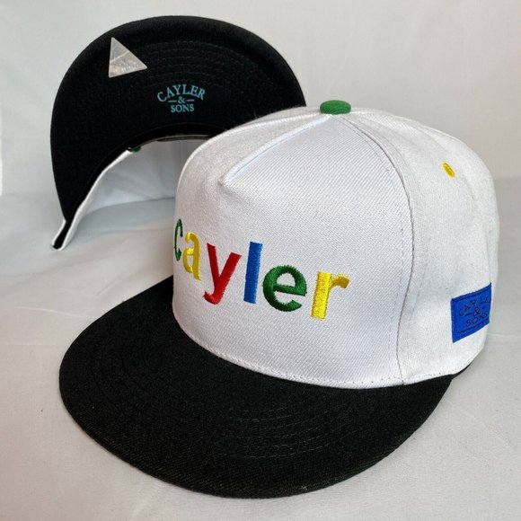 Cayler and Sons GOOGLE ME SnapBack Hat One Size Fits All Rainbow Black Cap Pride - Picture 1 of 4